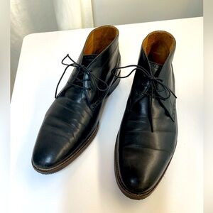 Cole Haan Black Leather Dressy Boots, Men Sz 9.5